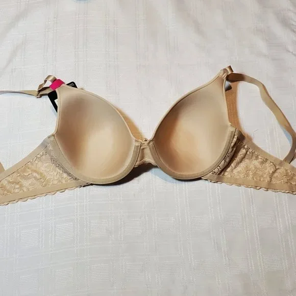 Maidenform Bras Women T-Shirt Demi Coverage Underwire Nude 36D Cup Comfort Bra - Picture 4 of 11